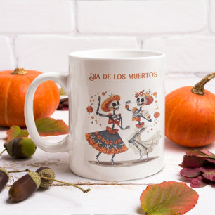 Benutzerdefiniertes Día de los Muertos tanzendes S Verwandlungstasse