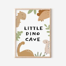 Benutzerdefiniertes Dinosaurier-Türschild für Kind Poster
