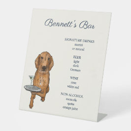 Benutzerdefiniertes Dog-Bar-Pedestzeichen Sockelschild