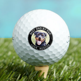 Benutzerdefiniertes DOG Foto Bester VATER per Par Golfball