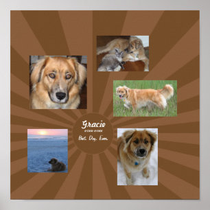 Benutzerdefiniertes Dog-Memorial Poster