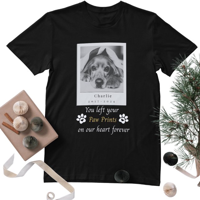 Benutzerdefiniertes Dog-Memorial Sie Links Ihre Pa T-Shirt (Von Creator hochgeladen)