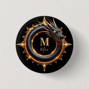 🐉 Benutzerdefiniertes Drachen-Fantasy-Symbol für Button