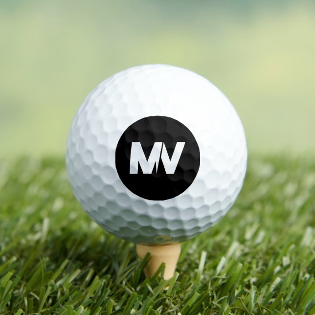 Benutzerdefiniertes dreilagiges Monogramm mit erst Golfball (Insitu T-Shirt)