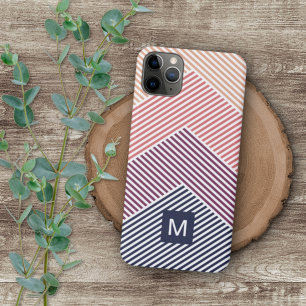 Benutzerdefiniertes Dunkelblau Magenta Rot Orange  Case-Mate iPhone Hülle