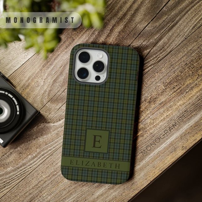 Benutzerdefiniertes, dunkelblaues, hintergrundbele iPhone hülle (Custom Light Dark Blue Green Checkered Pattern iPhone Case
)