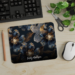 Benutzerdefiniertes dunkelblaues, melancholisches, mousepad
