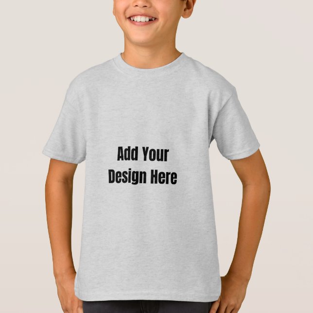 Benutzerdefiniertes dunkelgraues Design Foto oder  T-Shirt (Vorderseite)