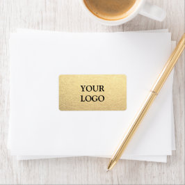 Benutzerdefiniertes einfaches Clean Gold Business  Adressaufkleber