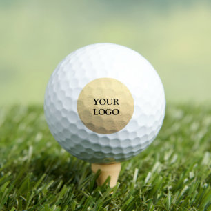 Benutzerdefiniertes einfaches Clean Gold Business Golfball