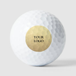 Benutzerdefiniertes einfaches Clean Gold Business  Golfball