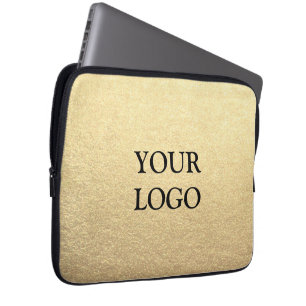Benutzerdefiniertes einfaches Clean Gold Business  Laptopschutzhülle