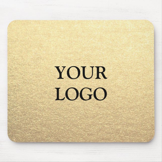 Benutzerdefiniertes einfaches Clean Gold Business  Mousepad (Vorne)