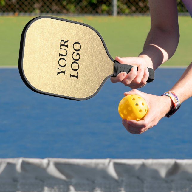 Benutzerdefiniertes einfaches Clean Gold Business  Pickleball Schläger (InSitu)