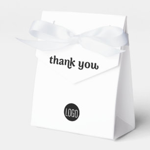 Benutzerdefiniertes einfaches Firmenlogo Danke QR- Geschenkschachtel