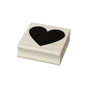 Benutzerdefiniertes einfaches Herz Gummistempel