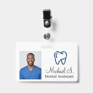 Benutzerdefiniertes einfaches Logo Dentalassistent Ausweis