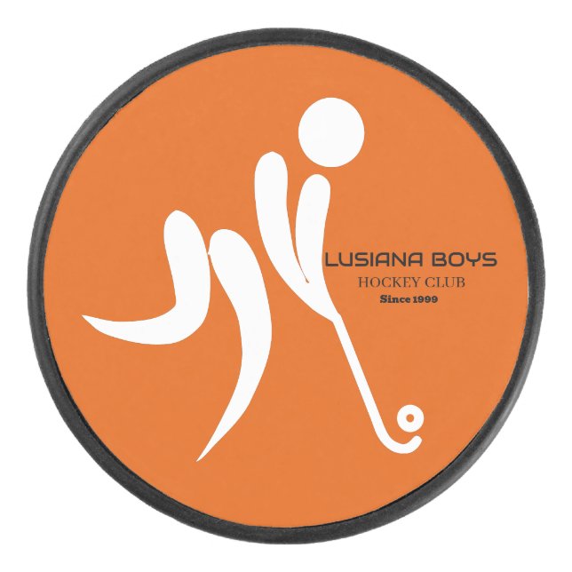 Benutzerdefiniertes einfaches Logo mit Werbedesign Eishockey Puck (Vorderseite)