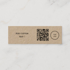 Benutzerdefiniertes einfaches qcode Lesezeichen Bu Mini Visitenkarte