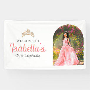 Benutzerdefiniertes Elegantes 15. Geburtstags-Quin Banner