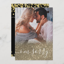 Benutzerdefiniertes elegantes Foto Entschuldigung