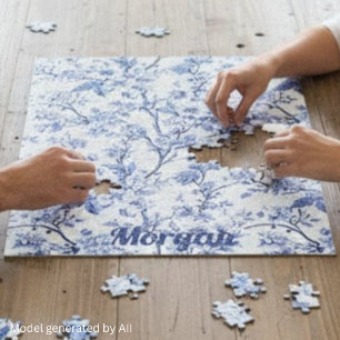 Benutzerdefiniertes Elegantes Französisches Vintag Puzzle