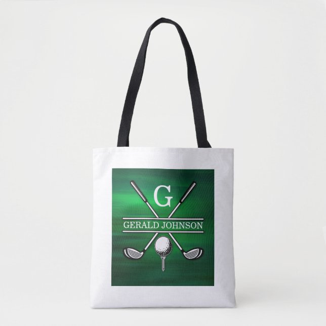 Benutzerdefiniertes elegantes Golf Monogram Design (Vorderseite)