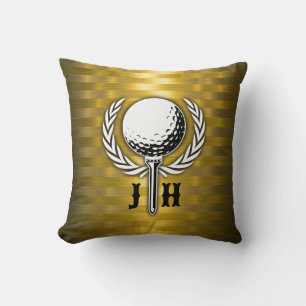 Benutzerdefiniertes elegantes Golf Monogram Design Kissen