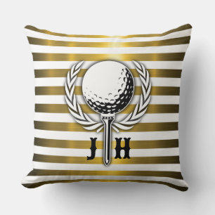Benutzerdefiniertes elegantes Golf-Monogramm-Desig Kissen