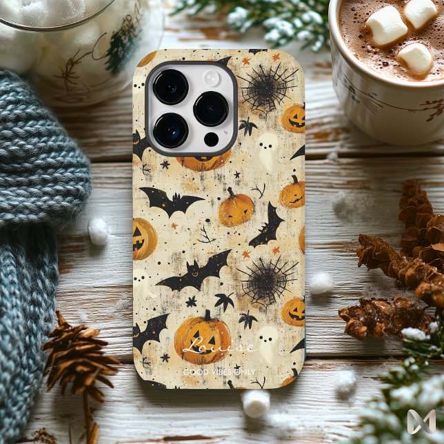 Benutzerdefiniertes elegantes Halloween mit Name u Case-Mate iPhone Hülle (Von Creator hochgeladen)