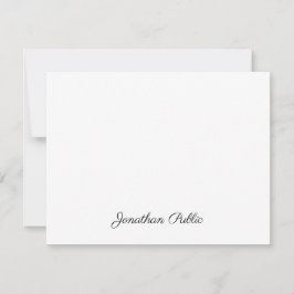 Benutzerdefiniertes Elegantes Handgeschriebenes Sk Mitteilungskarte