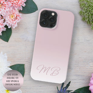 Benutzerdefiniertes Elegantes Hell Staubiges Rosa iPhone 15 Pro Max Hülle