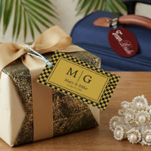 Benutzerdefiniertes Elegantes Monogramm-Name Party