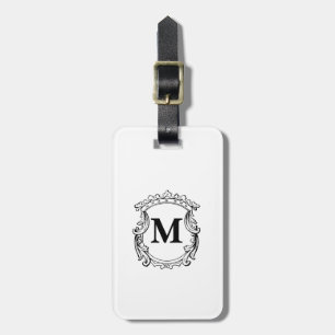 Benutzerdefiniertes elegantes Monogrammwappen Gepäckanhänger