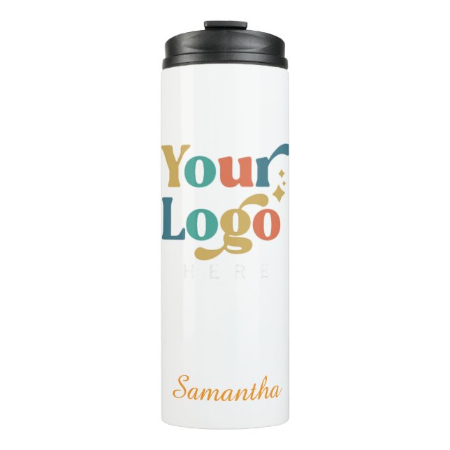 Benutzerdefiniertes elegantes Steel Tumbler-Logo Thermosbecher (Vorderseite)