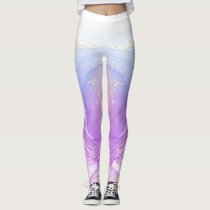 Benutzerdefiniertes, elegantes Wasserfarben-Blumen Leggings
