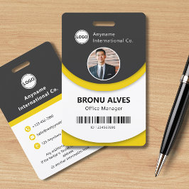 Benutzerdefiniertes Employee-Foto, Bar Code, Schwa Ausweis