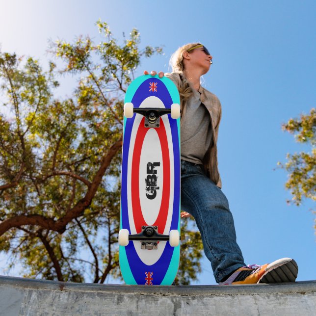 Benutzerdefiniertes englisches Farbfeld-Skateboard Skateboard (Außenbereich 1)