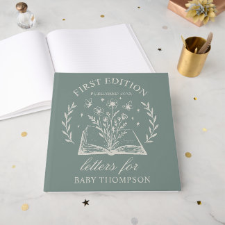 Benutzerdefiniertes Erstausgabe-Buch Baby Shower G Gästebuch
