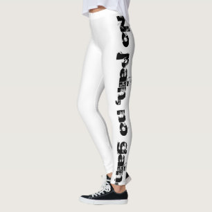 Benutzerdefiniertes Erstellen eines eigenen Textes Leggings