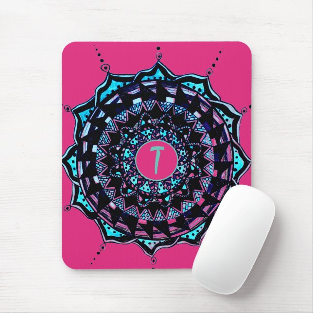 Benutzerdefiniertes erstes Mandala-Design Mousepad (Mit Mouse)