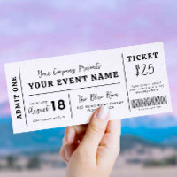 Benutzerdefiniertes Event-Ticket, Konzert-Fake-Tic
