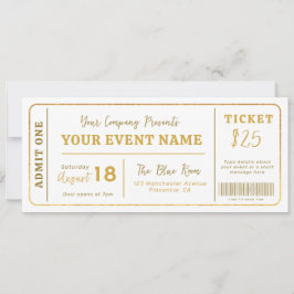 Benutzerdefiniertes Event-Ticket, Konzert-Fake-Tic Einladung