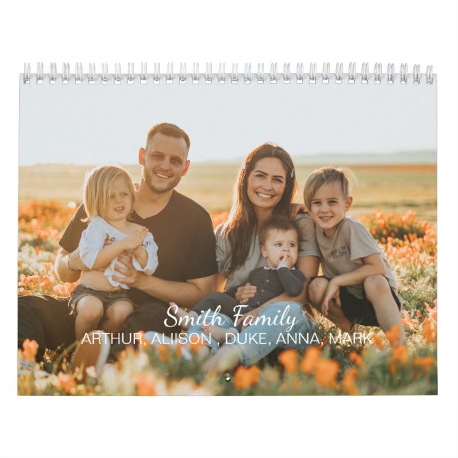 Benutzerdefiniertes familiäres Foto mit individuel Kalender (Titelbild)