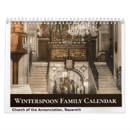 Benutzerdefiniertes Familien-christliches religiös Kalender