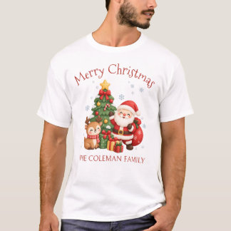 Benutzerdefiniertes Familien-Matching-Weihnachts-T T-Shirt