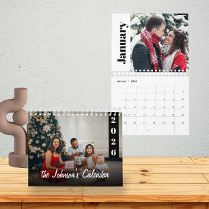 Benutzerdefiniertes Familienfoto 2026 Modern & Min Kalender