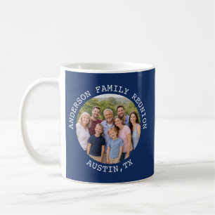 Benutzerdefiniertes Familienfoto Amerikanische Fla Kaffeetasse