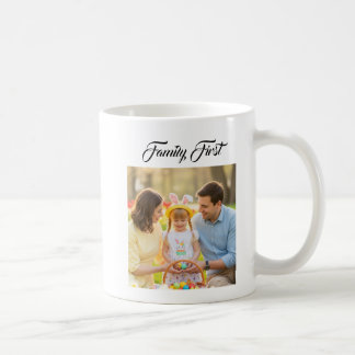 Benutzerdefiniertes Familienfoto mit personalisier Kaffeetasse