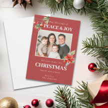 Benutzerdefiniertes Familienfoto Rote Poinsettie W